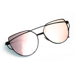 OKULARY PRZECIWSŁONECZNE GLAM ROCK FASHION LUSTRZANKI RÓŻOWE OK21WZ21