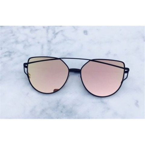 OKULARY PRZECIWSŁONECZNE GLAM ROCK FASHION LUSTRZANKI RÓŻOWE OK21WZ21