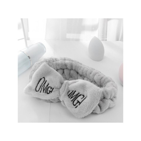 OPASKA KOSMETYCZNA USZKA OZDOBNA SZARA O229WZ3 OPASKA KOSMETYCZNA USZKA OZDOBNA SZARA O229WZ3