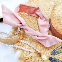 OPASKA MATERIAŁOWA TURBANKA RÓŻOWA O322