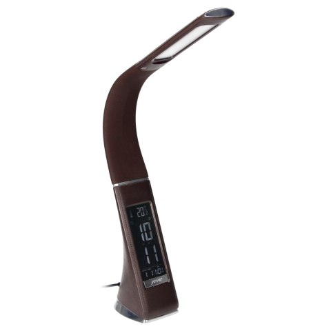 DOLOMIT LED 5W, LAM PKA BIURKOWA Z BUDZIKIEM, 400LM, 4000K, BRĄZOWA DOLOMIT LED 5W, LAM PKA BIURKOWA Z BUDZIKIEM, 400LM, 4000K, BRĄZOWA