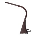 DOLOMIT LED 5W, LAM PKA BIURKOWA Z BUDZIKIEM, 400LM, 4000K, BRĄZOWA