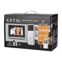 ExTEL WAVE, BEZ PRZEWODOWY ZESTAW WIDEO DOMOFONOWY, MONITOR 7", DOTYKOWY, MENU OSD, WI-FI + APP NA TELEFON, STEROWANIE BRAMĄ, ZA
