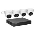 HIKVISION IPKIT-T4-4CH ZESTAW MONITORINGU Z 4 KO PUŁKOWYMI KAMERAMI IP HIKVISION IP-CAM-T240H ORAZ 4-KANAŁOWYM REJESTRATOREM HIK