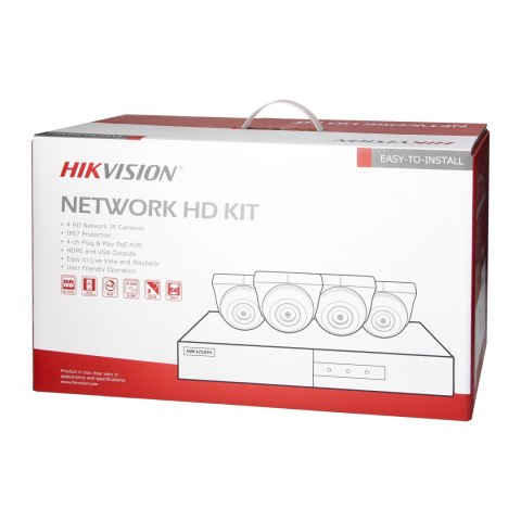 HIKVISION IPKIT-T4-4CH ZESTAW MONITORINGU Z 4 KO PUŁKOWYMI KAMERAMI IP HIKVISION IP-CAM-T240H ORAZ 4-KANAŁOWYM REJESTRATOREM HIK HIKVISION IPKIT-T4-4CH ZESTAW MONITORINGU Z 4 KO PUŁKOWYMI KAMERAMI IP HIKVISION IP-CAM-T240H ORAZ 4-KANAŁOWYM REJESTRATOREM HIK