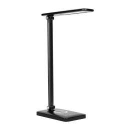 ISIYO LED 7W LAM PKA BIURKOWA Z ŁADOWARKĄ INDUKCYJNĄ I USB, 390LM, 3000-4000-6000K, ZMIANA TEM PERATURY BARWOWEJ I FUNKCJA ŚCIEMNI