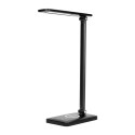 ISIYO LED 7W LAM PKA BIURKOWA Z ŁADOWARKĄ INDUKCYJNĄ I USB, 390LM, 3000-4000-6000K, ZMIANA TEM PERATURY BARWOWEJ I FUNKCJA ŚCIEMNI