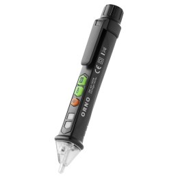 INDUKCYJNY TESTER NA PIĘCIA Z LATARKĄ, 12-1000V, AC/DC, CZARNY
