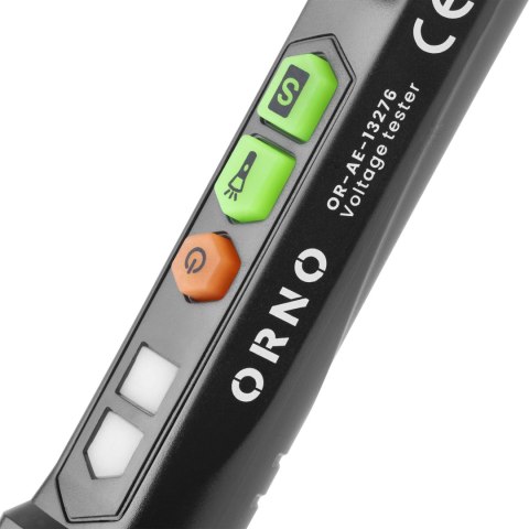 INDUKCYJNY TESTER NA PIĘCIA Z LATARKĄ, 12-1000V, AC/DC, CZARNY INDUKCYJNY TESTER NA PIĘCIA Z LATARKĄ, 12-1000V, AC/DC, CZARNY