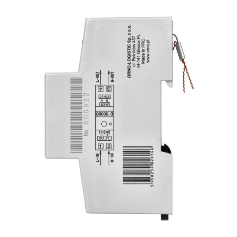 1-FAZOWY LICZNIK ZUŻYCIA ENERGII ELEKTRYCZNEJ, 80A, MID, RS485, DODATKOWY WSKAŹNIK, WYJŚCIE IM PULSOWE, PRZYCISK RESET, 2 MODUŁY, 1-FAZOWY LICZNIK ZUŻYCIA ENERGII ELEKTRYCZNEJ, 80A, MID, RS485, DODATKOWY WSKAŹNIK, WYJŚCIE IM PULSOWE, PRZYCISK RESET, 2 MODUŁY,