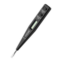 ELEKTRONICZNY  PRÓBNIK NA PIĘCIA 5W1, TEST OBECNOŚCI,  POMIAR, INDUKCJA, CIĄGŁOŚĆ,  POLARYZACJA DC, CZARNY