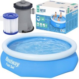 BASEN ROZ POROWY Z  POM PĄ 305x76CM - BESTWAY 57270