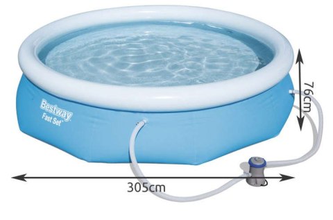 BASEN ROZ POROWY Z POM PĄ 305x76CM - BESTWAY 57270 BASEN ROZ POROWY Z POM PĄ 305x76CM - BESTWAY 57270