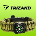 BRANSOLETKA SURVIVAL Z AKCESORIAMI - ZIELONA