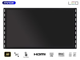 MONITOR DOTYKOWY O PEN FRAME LED 21CALI VGA HDMI USB BNC 12V 230V