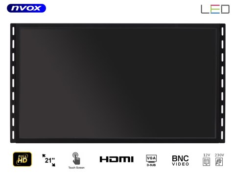 MONITOR DOTYKOWY O PEN FRAME LED 21CALI VGA HDMI USB BNC 12V 230V MONITOR DOTYKOWY O PEN FRAME LED 21CALI VGA HDMI USB BNC 12V 230V