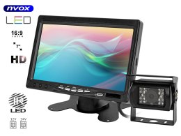 MONITOR SAMOCHODOWY LCD 7CALI KAMERA Z DIODAMI IR I CZUJNIKAMI  PARKOWANIA