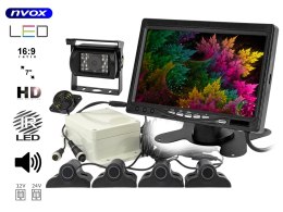 MONITOR SAMOCHODOWY LCD 7CALI Z OBSŁUGĄ DO 2 KAMER I CZUJNIKAMI  PARKOWANIA