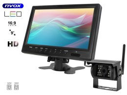 MONITOR SAMOCHODOWY LCD 9CALI 12/24V ORAZ KAMERA NOKTOWIZYJNA