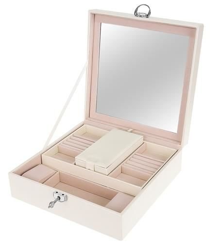 KUFEREK NA BIŻUTERIĘ - BIAŁY BEAUTYLUSHH KUFEREK NA BIŻUTERIĘ - BIAŁY BEAUTYLUSHH