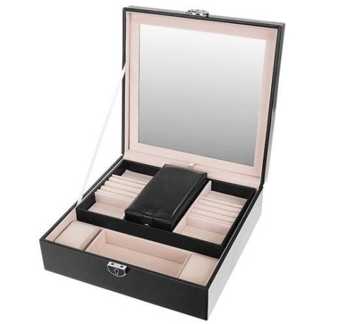 KUFEREK NA BIŻUTERIĘ - CZARNY BEAUTYLUSHH KUFEREK NA BIŻUTERIĘ - CZARNY BEAUTYLUSHH