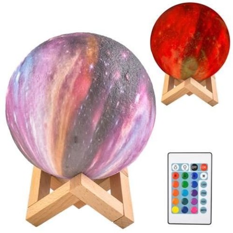 LAM PKA NOCNA KSIĘŻYC 15CM 16 KOLORÓW LAM PKA NOCNA KSIĘŻYC 15CM 16 KOLORÓW