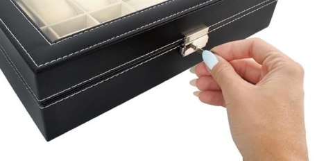 ORGANIZER NA ZEGARKI I OKULARY CZARNY ORGANIZER NA ZEGARKI I OKULARY CZARNY