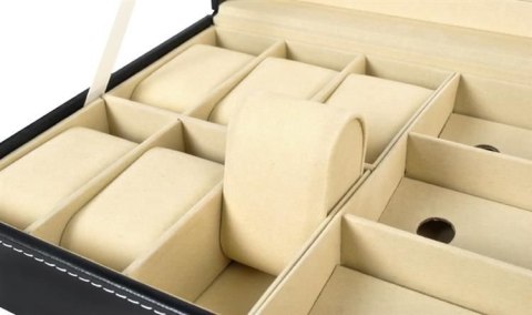 ORGANIZER NA ZEGARKI I OKULARY CZARNY ORGANIZER NA ZEGARKI I OKULARY CZARNY