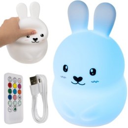 LAM PKA NOCNA RGB Z  PILOTEM - KRÓLIK
