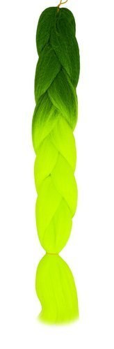 WŁOSY SYNTETYCZNE WARKOCZYKI OMBRE ZIEL/NEONW10344 WŁOSY SYNTETYCZNE WARKOCZYKI OMBRE ZIEL/NEONW10344