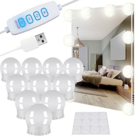 LAM PKI LED NA LUSTRO/ DO TOALETKI- 10SZT. LAM PKI LED NA LUSTRO/ DO TOALETKI- 10SZT.
