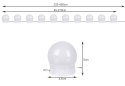 LAM PKI LED NA LUSTRO/ DO TOALETKI- 10SZT.