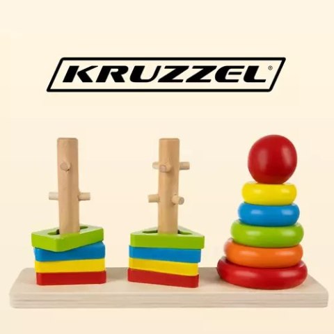 SORTER- UKŁADANKA DREWNIANA KRUZZEL 19870 SORTER- UKŁADANKA DREWNIANA KRUZZEL 19870
