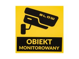 78-952# NAKLEJKA OBIEKT MONITOROWANY 100x100MM