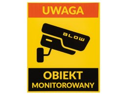 78-953# NAKLEJKA OBIEKT MONITOROWANY 200x250MM