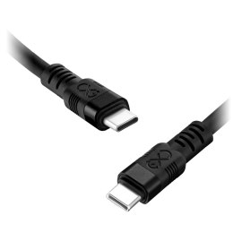 KABEL USB-C - USB-C EXC WHIPPY PRO, 0.9M, 100W, SZYBKIE ŁADOWANIE, KOLOR MIx CIEMNY