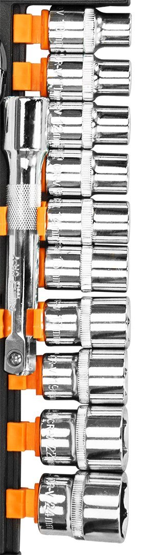 KLUCZE NASADOWE 3/8", ZESTAW 12 SZT. KLUCZE NASADOWE 3/8", ZESTAW 12 SZT.