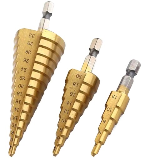 NZ16 WIERTŁA STOŻKOWE ZEST. 4-32MM NZ16 WIERTŁA STOŻKOWE ZEST. 4-32MM