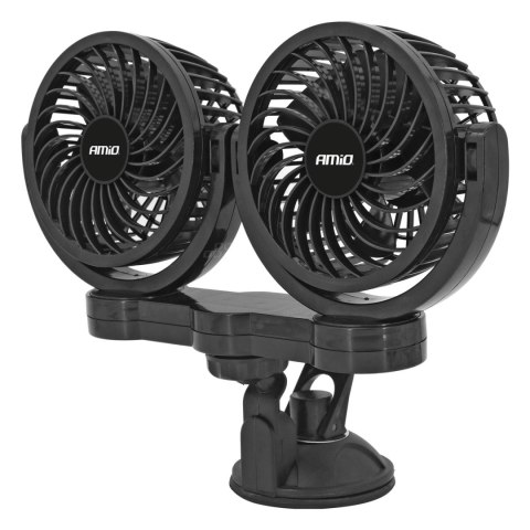 WENTYLATOR WIATRAK SAMOCHODOWY Z PRZYSSAWKĄ 24V AMIO-03011 WENTYLATOR WIATRAK SAMOCHODOWY Z PRZYSSAWKĄ 24V AMIO-03011