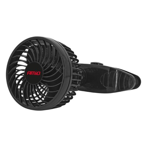 WIATRAK SAMOCHODOWY WENTYLATOR Z KLI PSEM 12V AMIO-03005 WIATRAK SAMOCHODOWY WENTYLATOR Z KLI PSEM 12V AMIO-03005