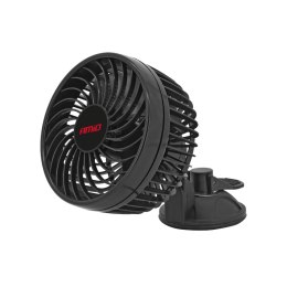 WIATRAK SAMOCHODOWY WENTYLATOR Z  PRZYSSAWKĄ 12V AMIO-03001
