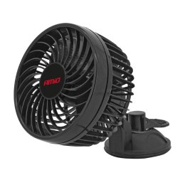 WIATRAK SAMOCHODOWY WENTYLATOR Z  PRZYSSAWKĄ 12V AMIO-03003