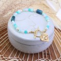 BRANSOLETKA NA RĘKĘ STAL CHIRURGICZNA POZŁACANA 14K ZŁOTEM BST1404