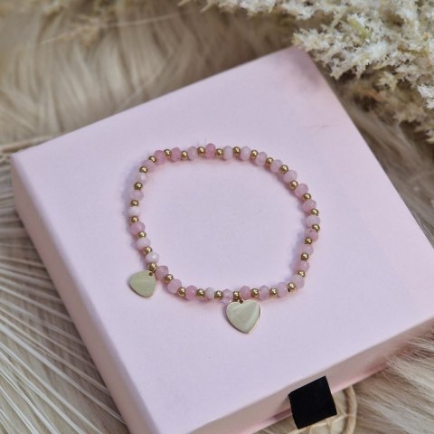 BRANSOLETKA NA RĘKĘ STAL CHIRURGICZNA POZŁACANA 14K ZŁOTEM BST1413