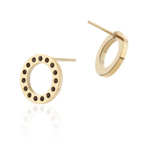 KOLCZYKI ZE STALI CHIRURGICZNEJ POZŁACANE SZTYFT KST2143