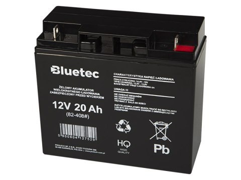 82-408# AKUMULATOR ŻELOWY 12V 20AH BLUETEC 180x165x77_5 82-408# AKUMULATOR ŻELOWY 12V 20AH BLUETEC 180x165x77_5
