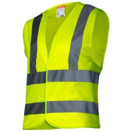 KAMIZELKA OSTRZEGAWCZA 4  PASY, ŻÓŁTA, 