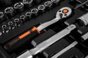 KLUCZE NASADOWE 1/2", 1/4", ZESTAW 73 SZT., CRV