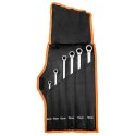 KLUCZE OCZKOWE Z GRZECHOTKĄ, DŁUGIE, ZESTAW 6 SZT., 8 - 19 MM, MIĘKKIE ETUI
