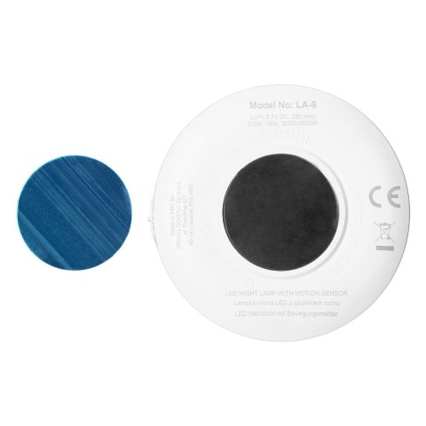LAM PKA NOCNA LED Z CZUJNIKIEM RUCHU, ŁADOWALNA, SAMO PRZYLE PNA, 3000/6000K LAM PKA NOCNA LED Z CZUJNIKIEM RUCHU, ŁADOWALNA, SAMO PRZYLE PNA, 3000/6000K
